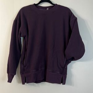 Zella Amazing crew neck sweatshirt purple size small